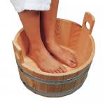 Sauna Fußbadekübel Fußwärmbecken aus Holz Lärche
