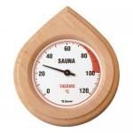 Sauna Thermometer in Holz gefasst