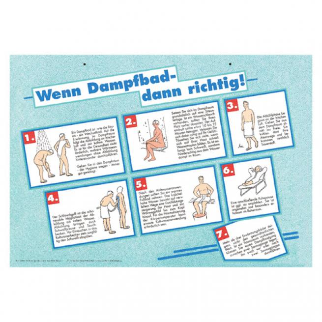 Aushangtafel - Dampfbad