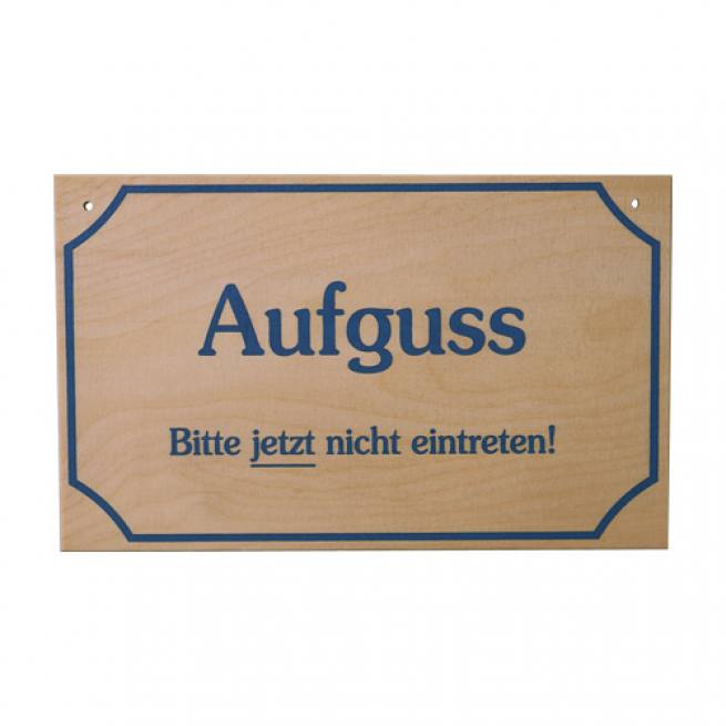 Sauna-Hinweisschild Holz