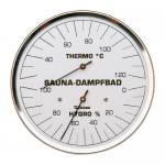 Sauna & Dampfbad Klimamesser in Edelstahl